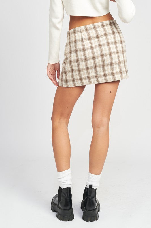 Plaid Mini Skirt
