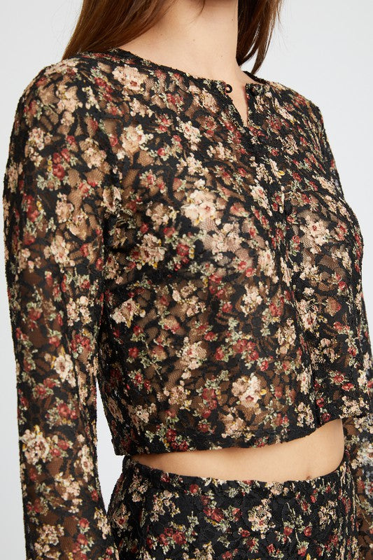 Bell Sleeve Crop