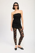 Mini Dress with Lace Leggings – Zarell Mini Dress with Lace Leggings – Zarell