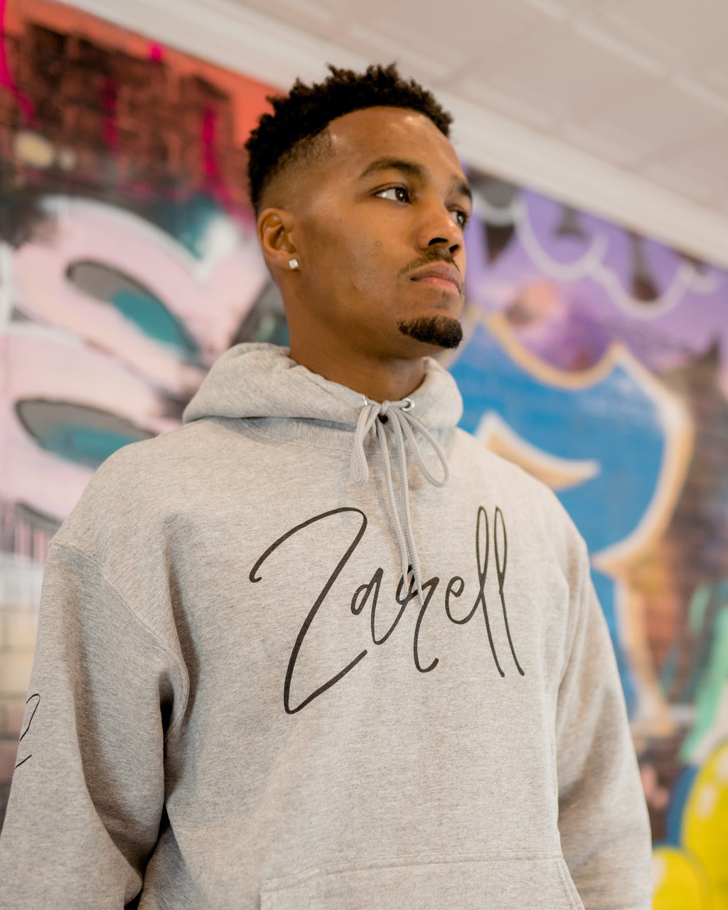 Zarell Hoodie - Black LOGO