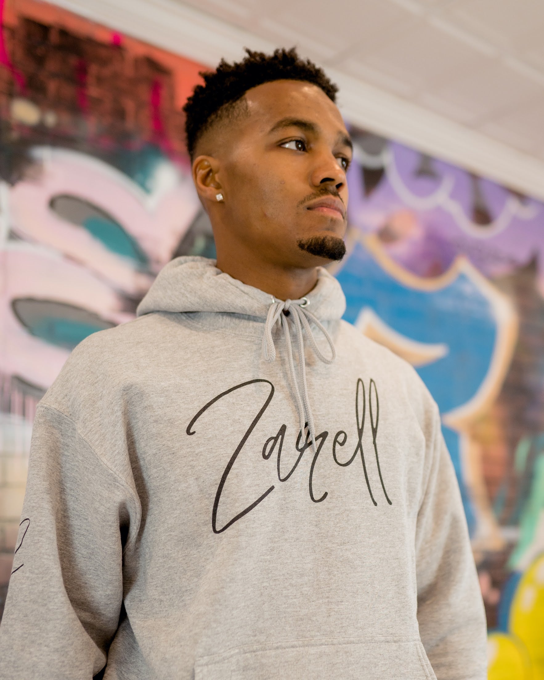 Zarell Hoodie - Black LOGO