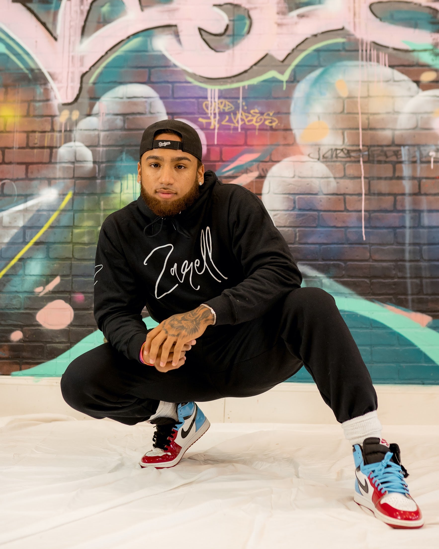Zarell Hoodie- WHITE LOGO
