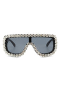 Rhinestone Aviator Sunglasses