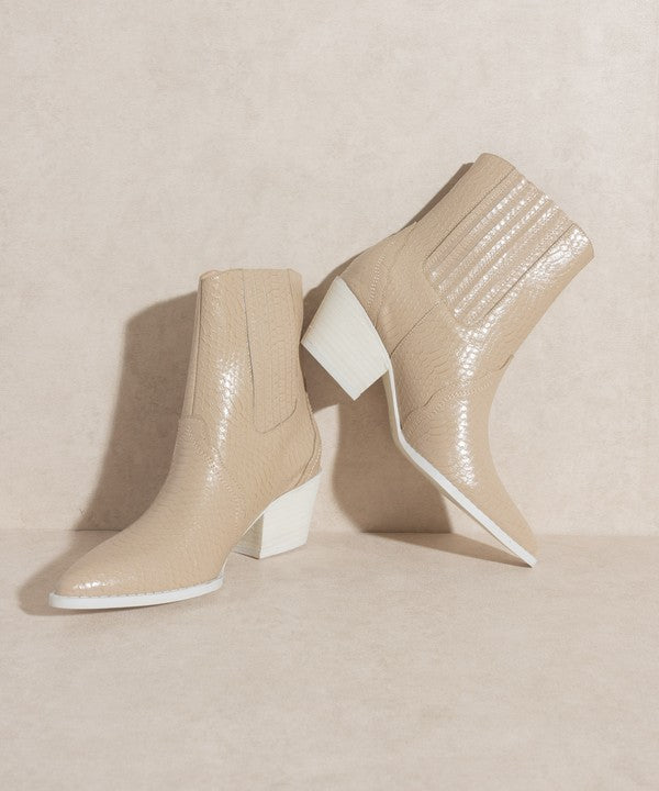 Paneled Western Bootie
