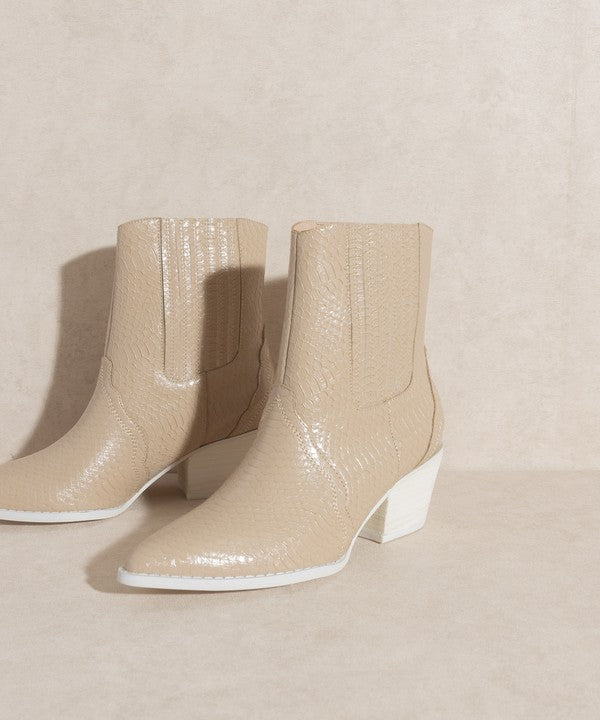 Paneled Western Bootie