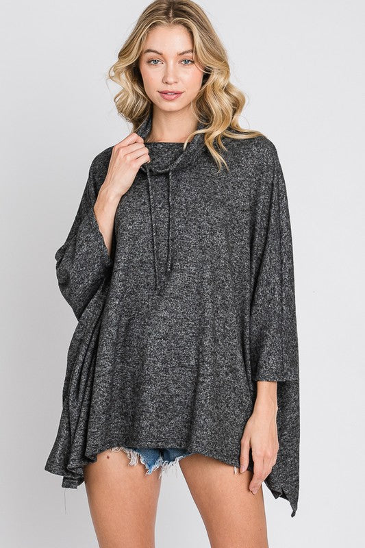 Cowl Neck Poncho