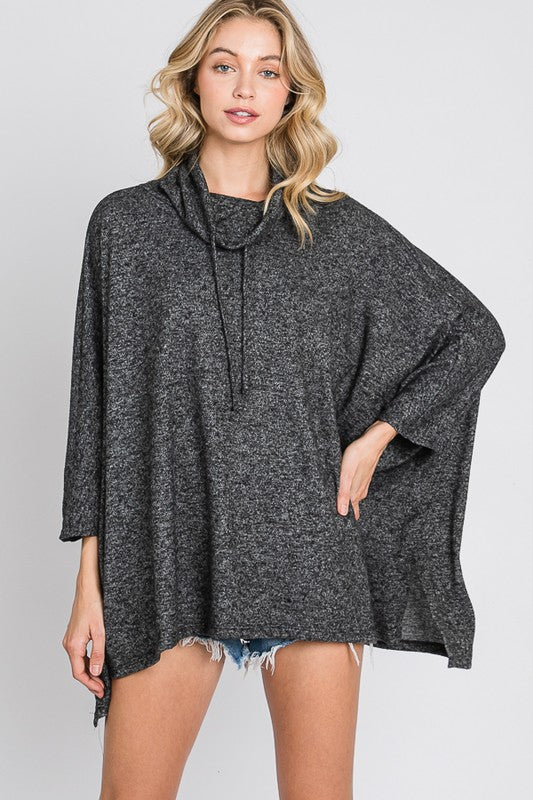 Cowl Neck Poncho