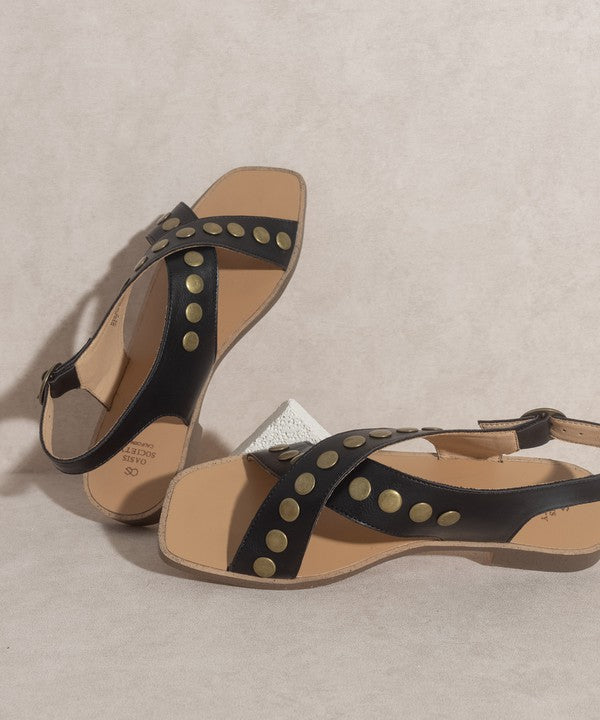 Studded Cross Band Sandal