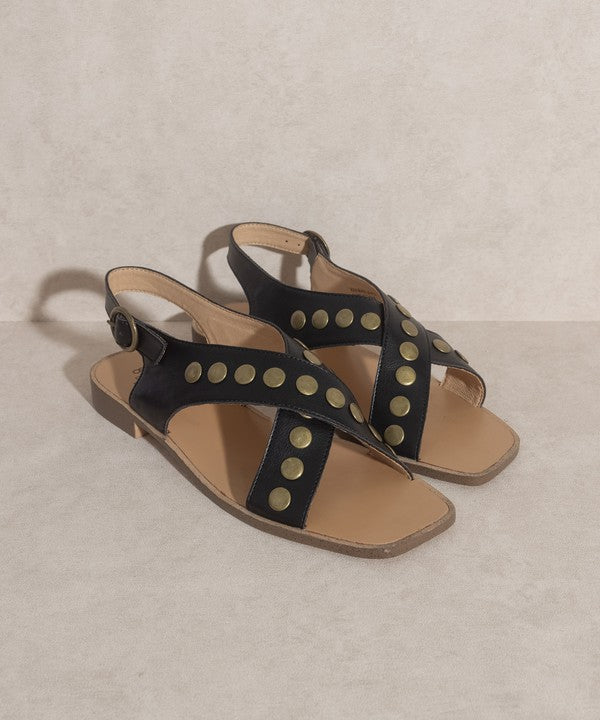Studded Cross Band Sandal