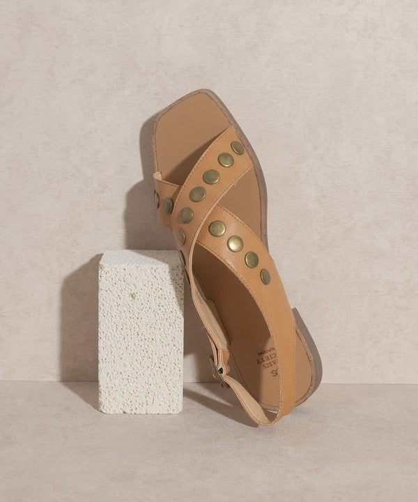 Studded Cross Band Sandal
