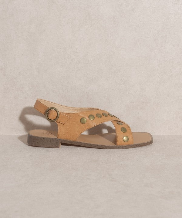 Studded Cross Band Sandal