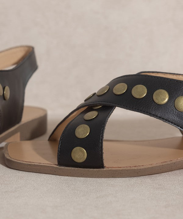 Studded Cross Band Sandal