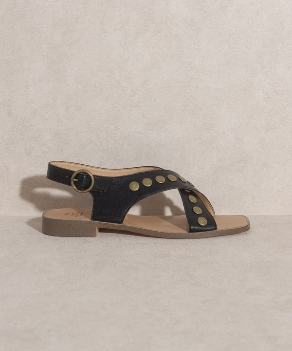 Studded Cross Band Sandal