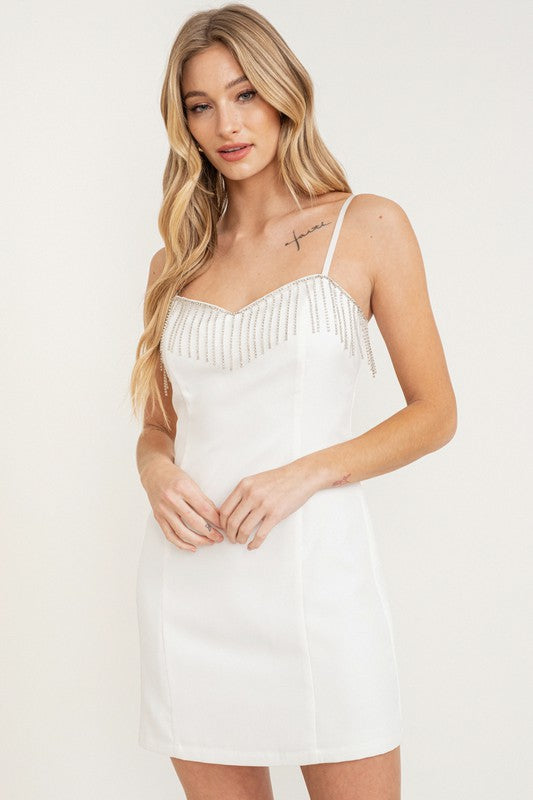 Rhinestone Fringe Dress