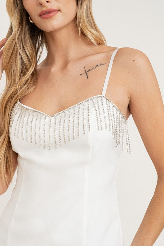 Rhinestone Fringe Dress