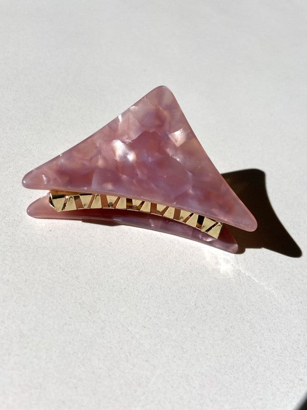 Acrylic Triangle Hair Claw Clip