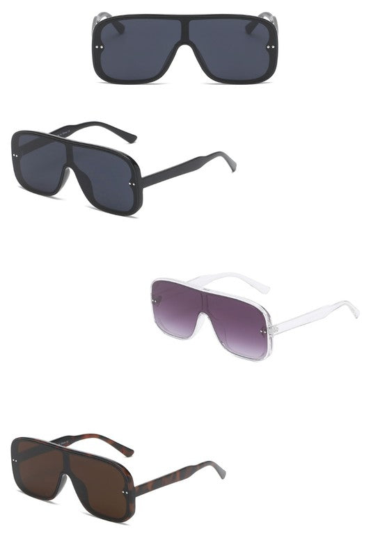 Retro Flat Top Square Sunglasses