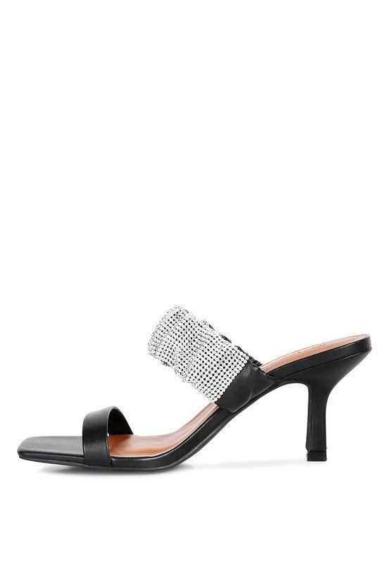 Ruched Strap Sandals