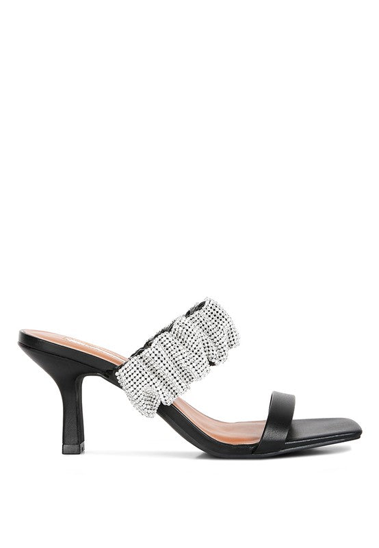 Ruched Strap Sandals