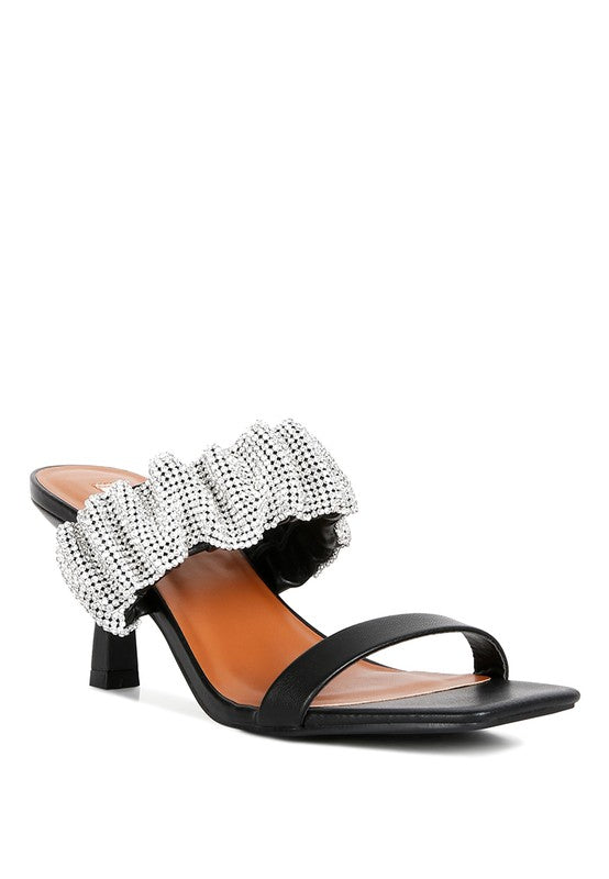Ruched Strap Sandals