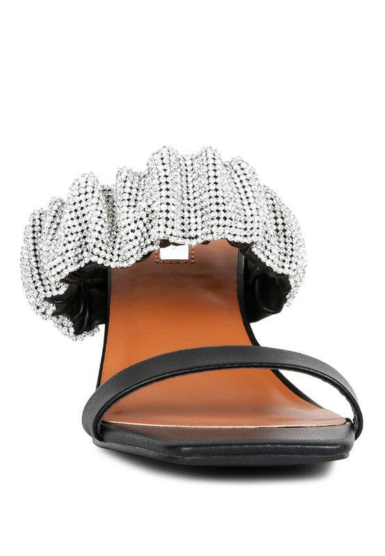 Ruched Strap Sandals