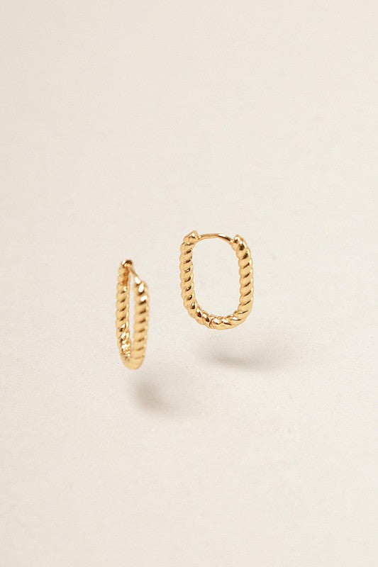 14K Gold Dipped U Shaped Earrings