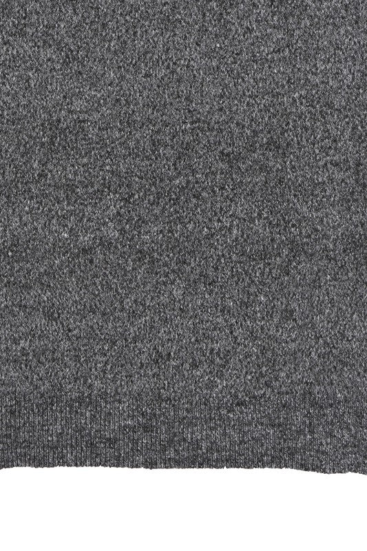 V-neck Sweater Maxi Dress