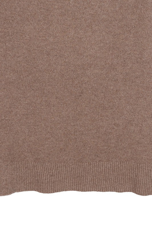 V-neck Sweater Maxi Dress