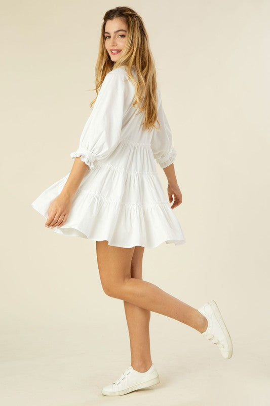Tiered Mini Dress